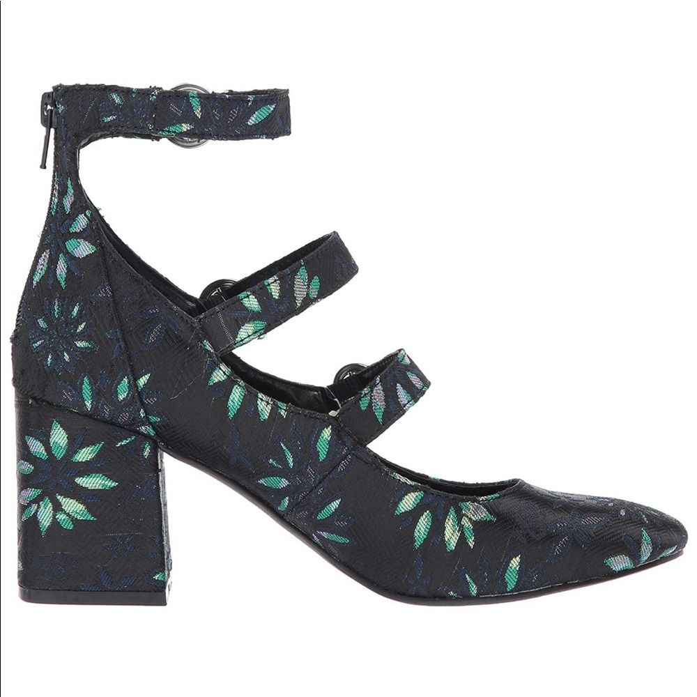 NIB Dazzle Brocade Tapestry Floral Mary Jane Pump - Picture 6 of 7